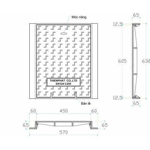 Ganivo loại lớn B125-D400